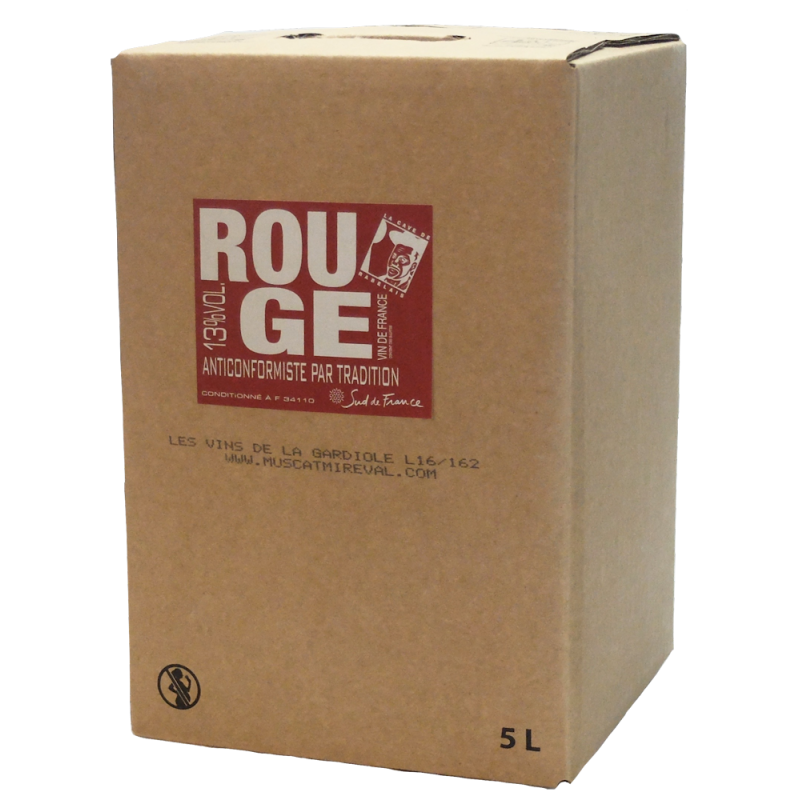 Vin de France rouge - Cave de Rabelais - Bag-in-Box® de 5 litres